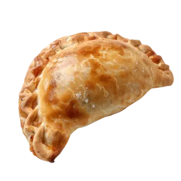Golden baked empanada