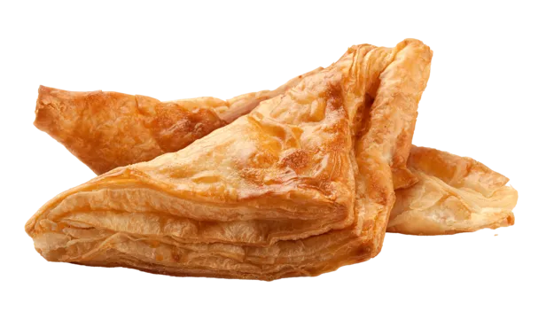 Cuban pastelitos with flaky puff pastry